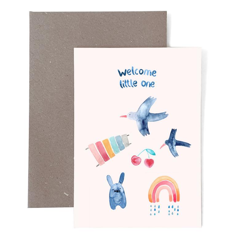 Frau Ottilie Klappkarte- "Welcome little one"