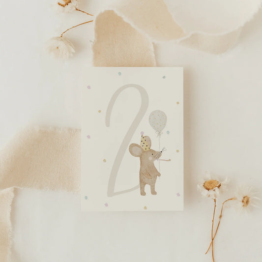 Hej Hanni Postkarte "Geburtstagsmaus - 2"