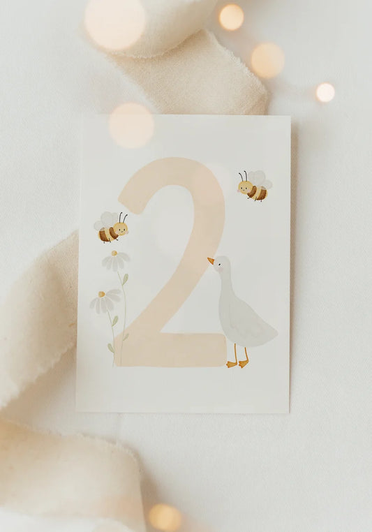 Hej Hanni Postkarte "Geburtstag Gans- 2"