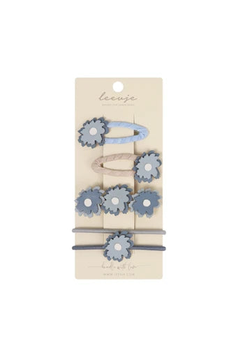 Leevje Haarspangen „Blue Flowers Mix“