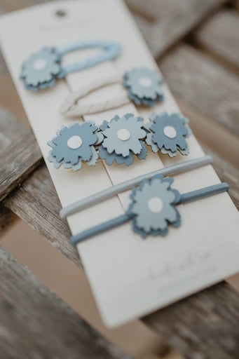 Leevje Haarspangen „Blue Flowers Mix“