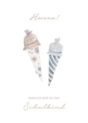 Leevje Postkarte Schulkind