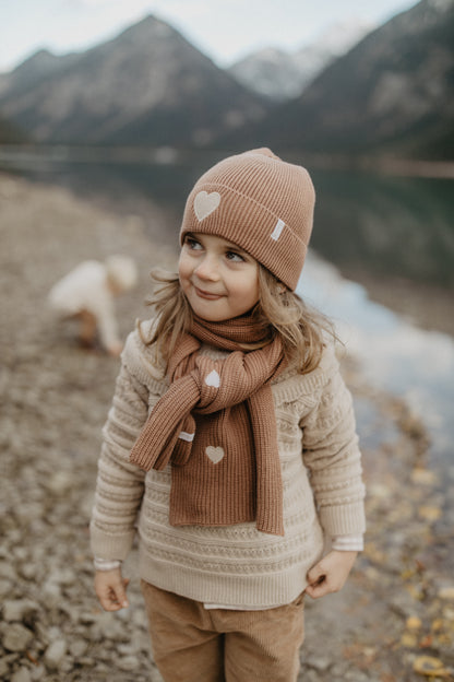 Leevje Strickpullover mit Kragen „Dusty Rose“