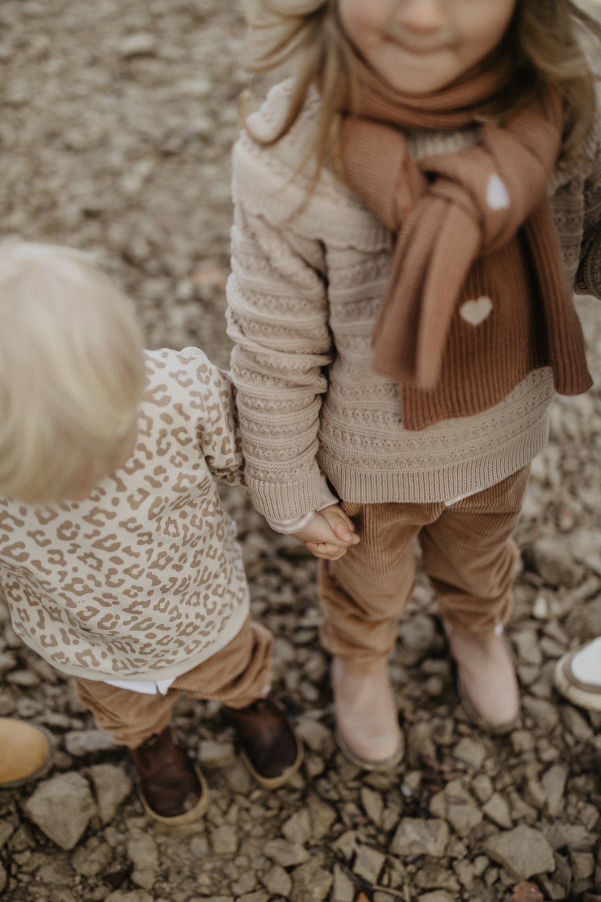 Leevje Strickpullover mit Kragen „Dusty Rose“