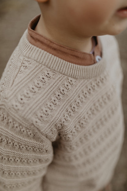 Leevje Strickpullover „Dusty Rose“