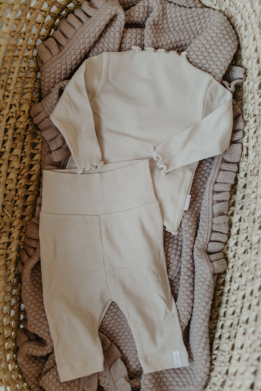 Leevje Baby Leggings „Light Beige“