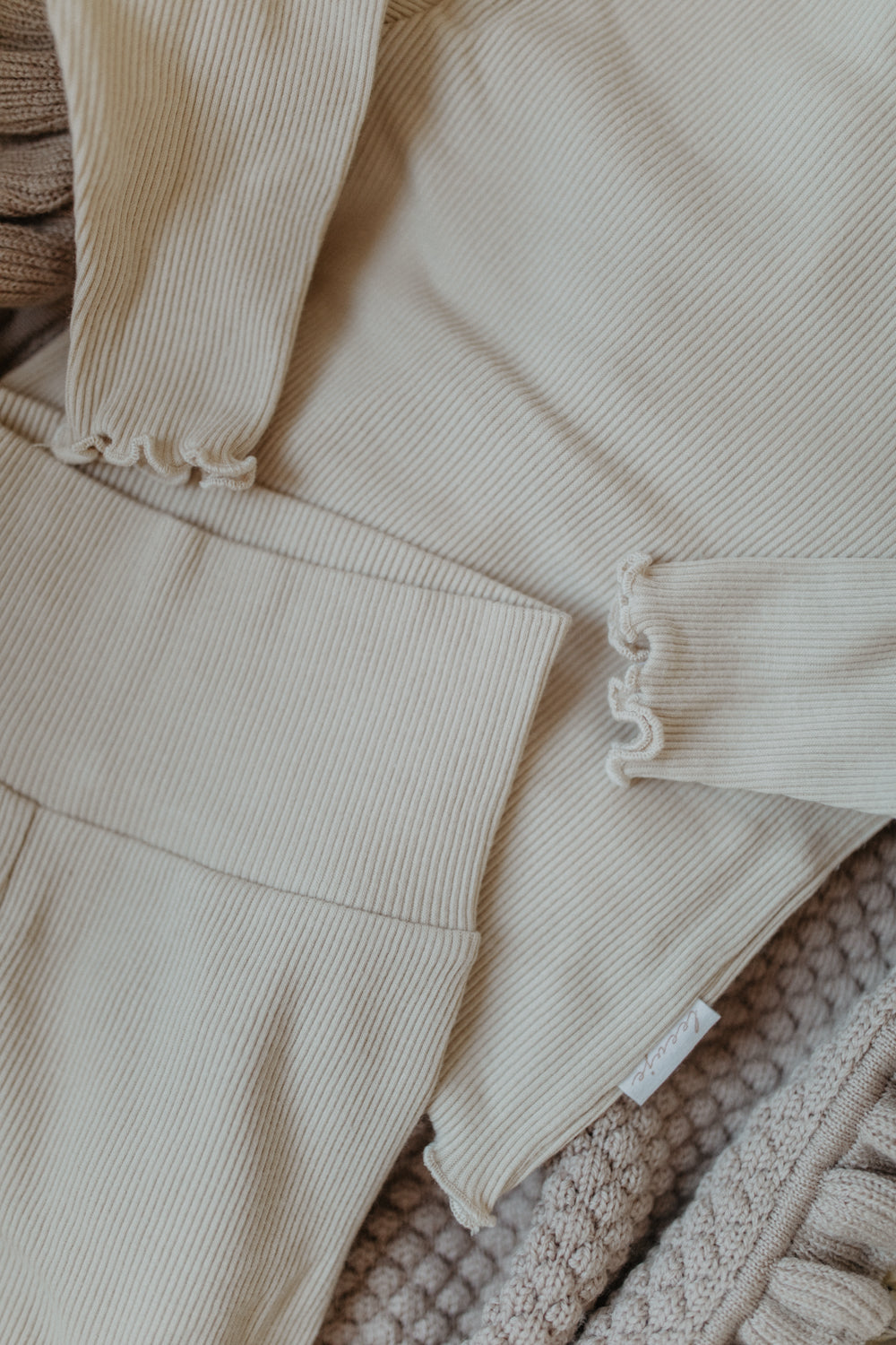 Leevje Baby Leggings „Light Beige“
