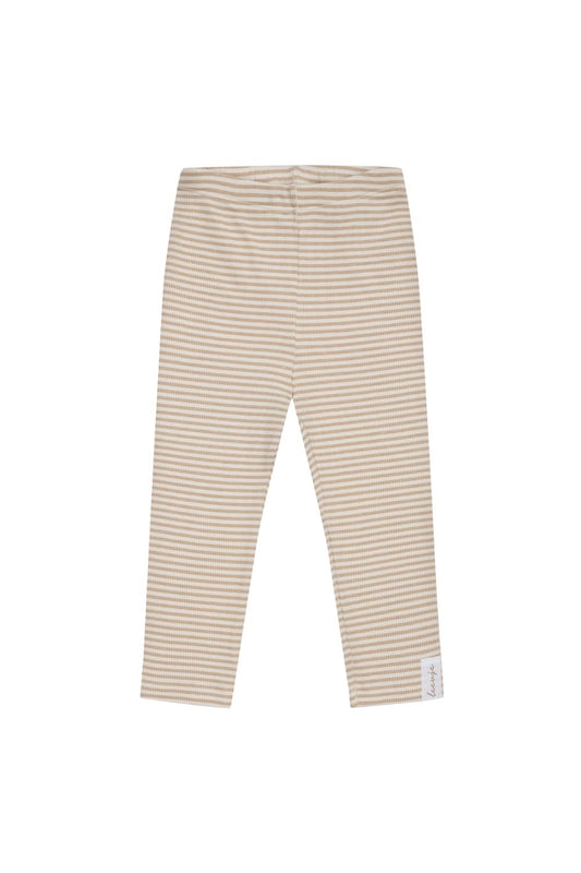 Leevje Leggings Beige Streifen