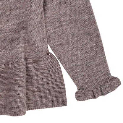 Copenhagen Colors Merino Strickbluse mit Rüschen