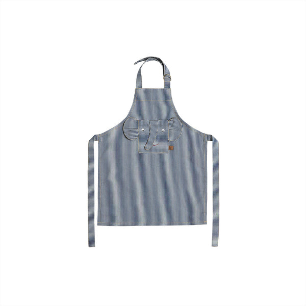 OYOY Mini Schürze "Elefant Striped Denim"