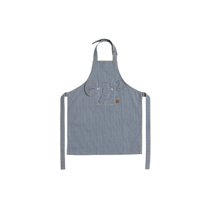OYOY Mini Schürze "Elefant Striped Denim"