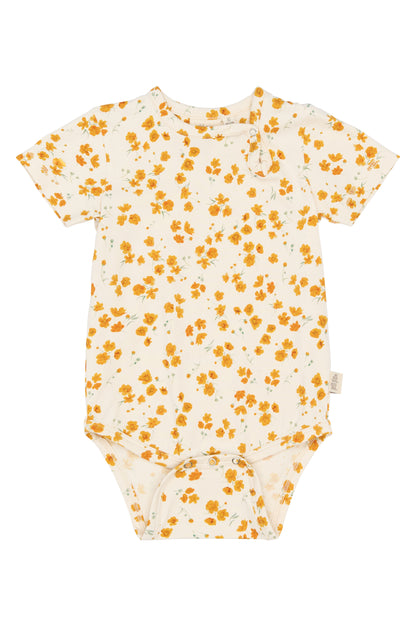 Petit Piao bedruckter Kurzarm Body Sun