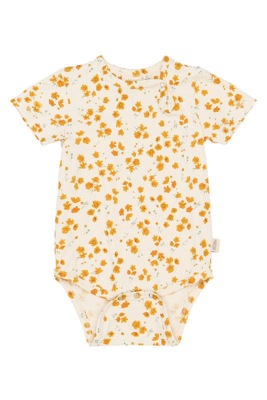 Petit Piao bedruckter Kurzarm Body Sun