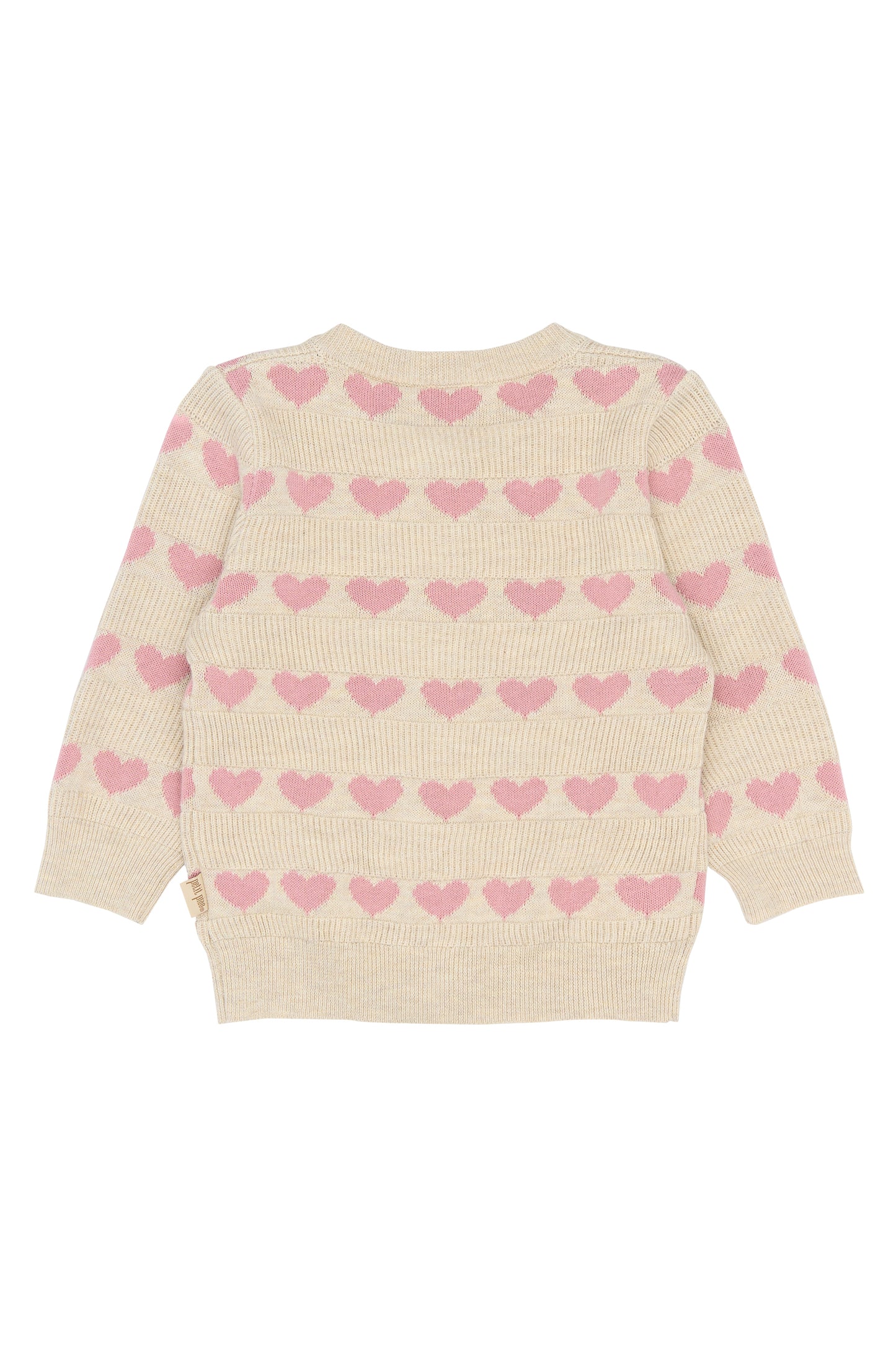 Petit Piao Strickjacke mit Herzmuster Elia