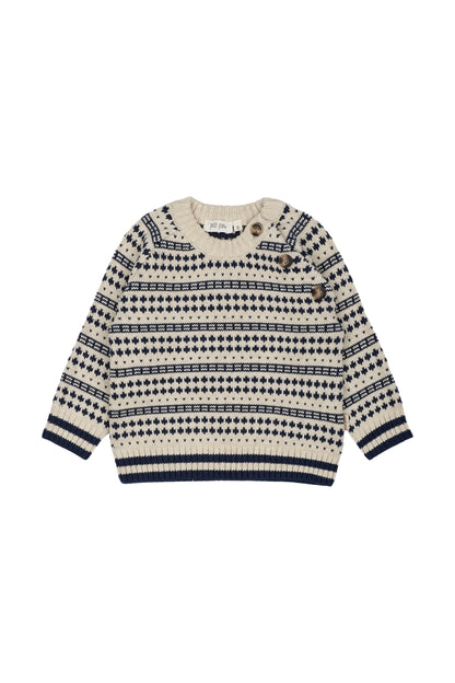 Petit Piao Nordischer Strickpullover