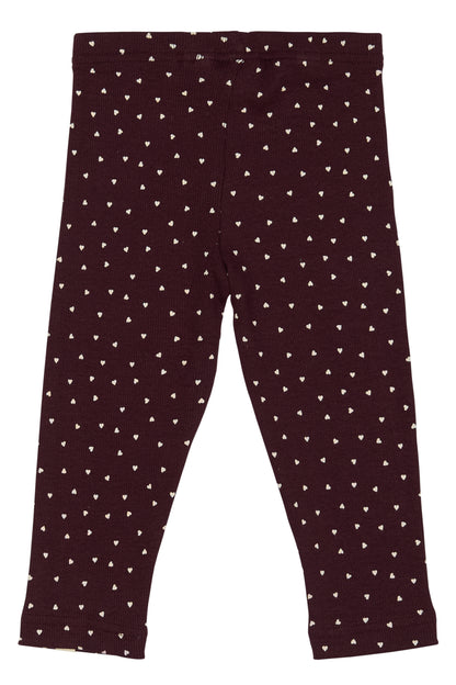 Petit Piao Leggings mit Herzmuster