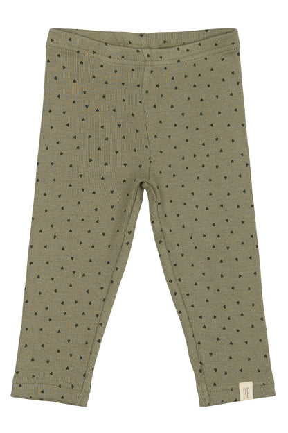 Petit Piao Leggings mit Herzmuster