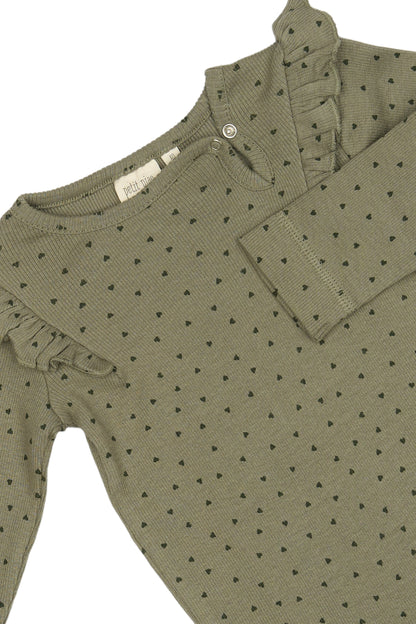 Petit Piao Body mit Herzmuster