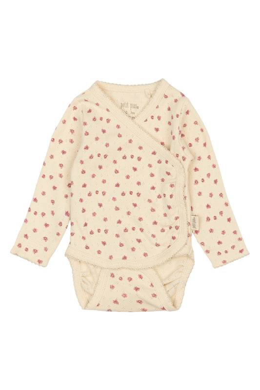 Petit Piao Body mit Pointelle Muster