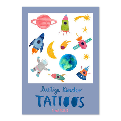Frau Ottilie Tattoo "Weltraum"