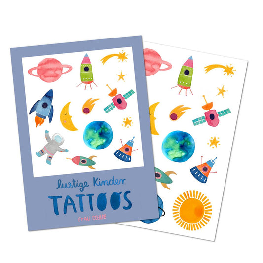 Frau Ottilie Tattoo "Weltraum"