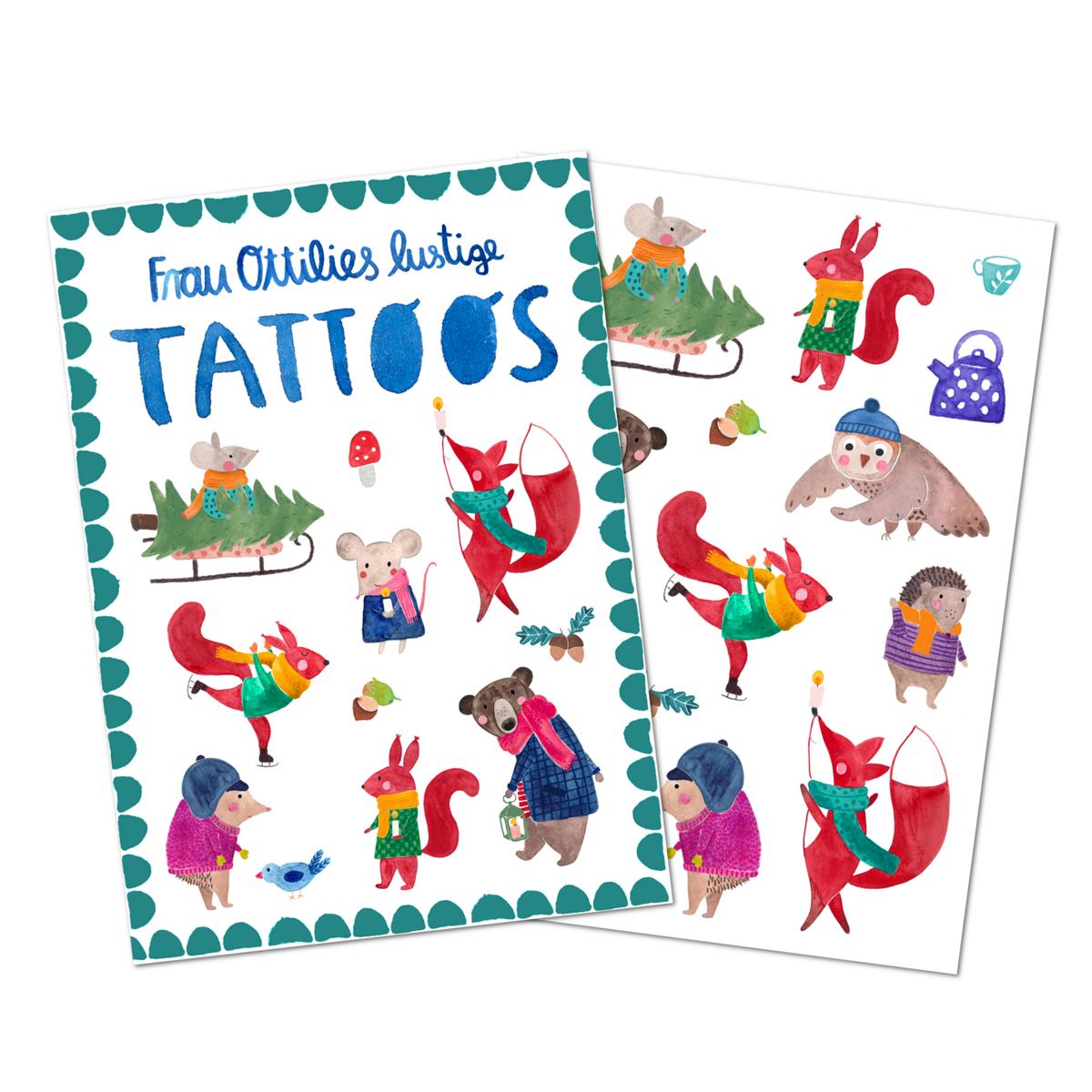 Frau Ottilie Tattoo "Winter & Weihnachten"