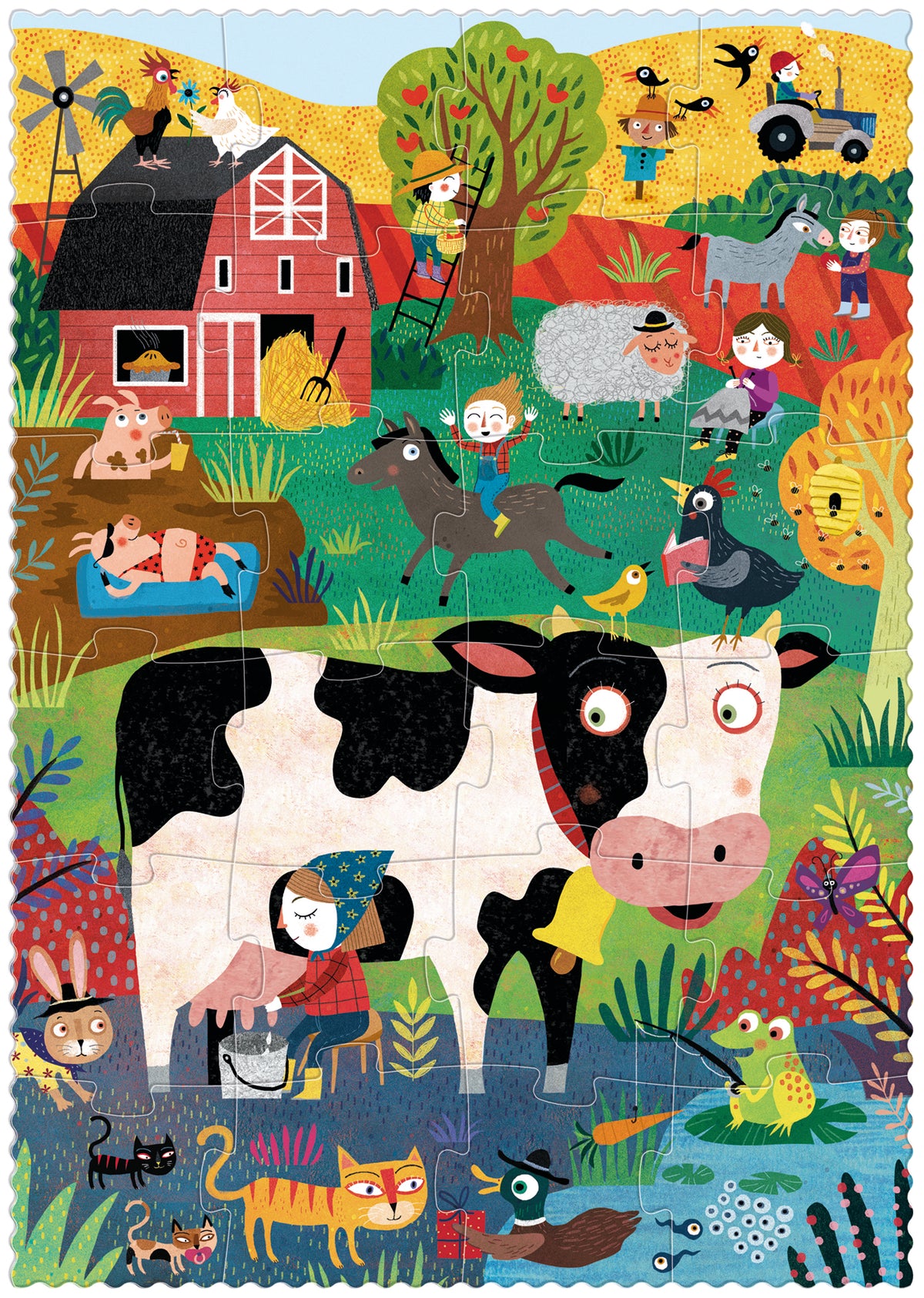 Londji Pocket Puzzle My little Farm