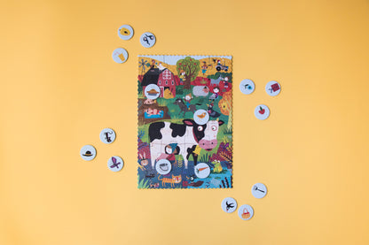 Londji Pocket Puzzle My little Farm