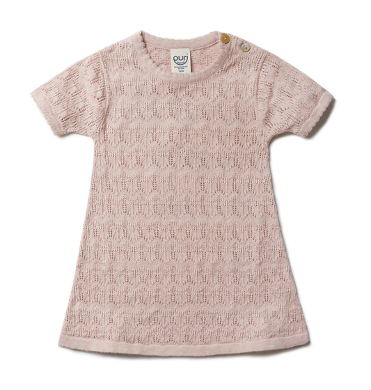 Puri Organic Kurzarm Strickkleid