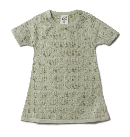 Puri Organic Kurzarm Strickkleid