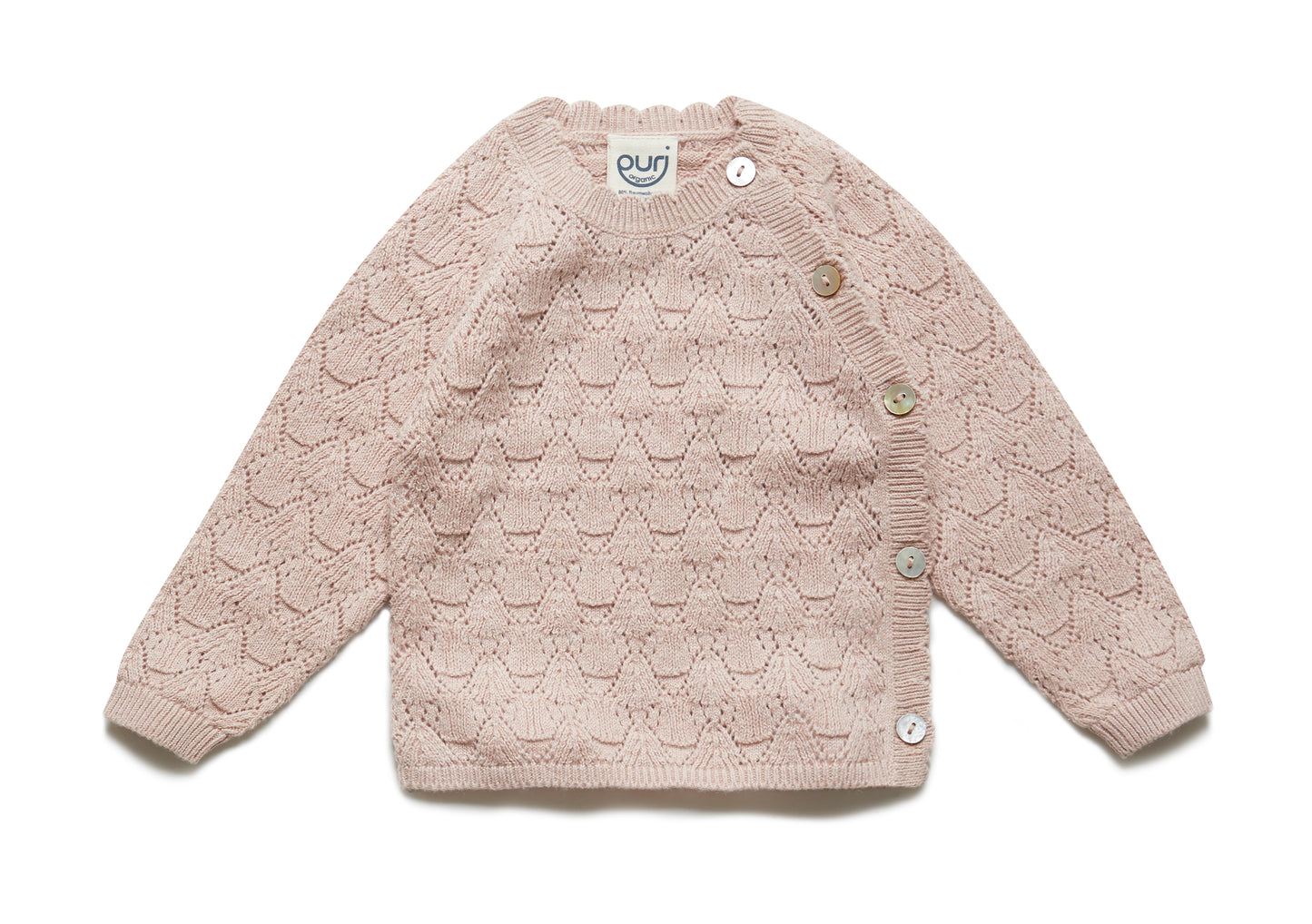 Puri Organic Ajour Strickjacke