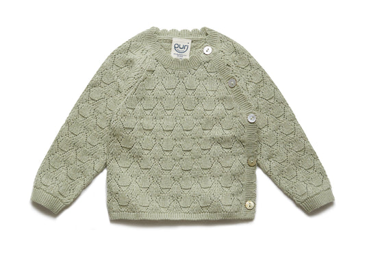 Puri Organic Ajour Strickjacke
