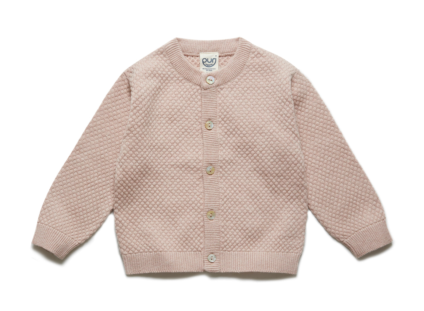 Puri Organic Strickjacke Popcorn