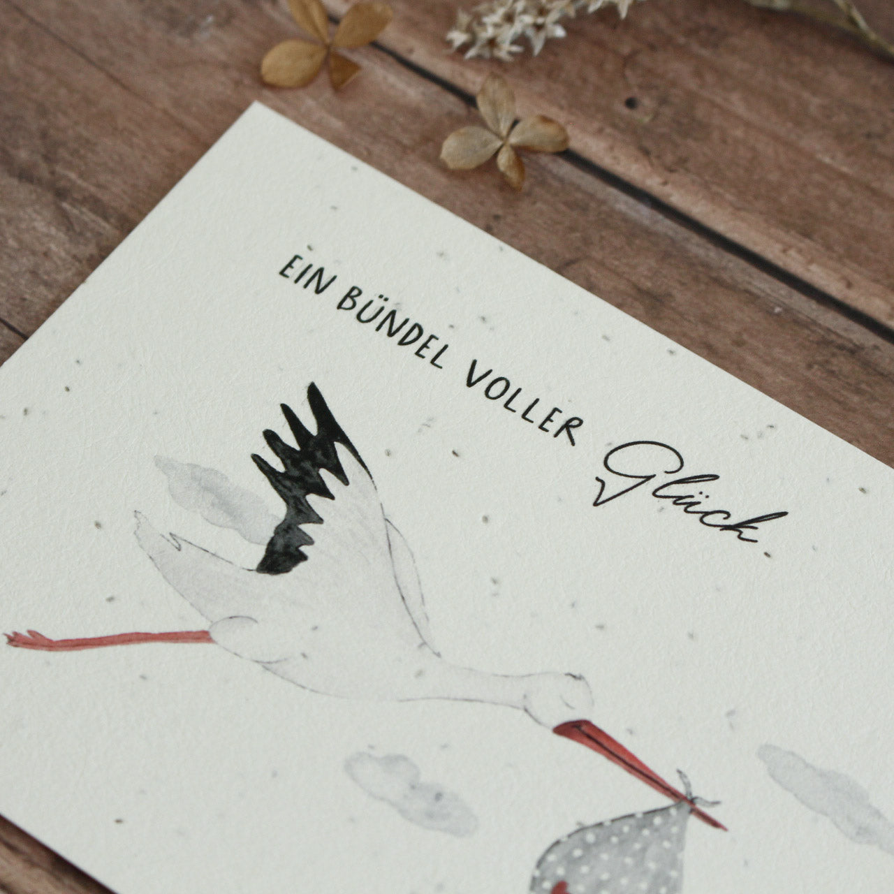 Heylittlegreen Postkarte "Ein Bündel voller Glück"