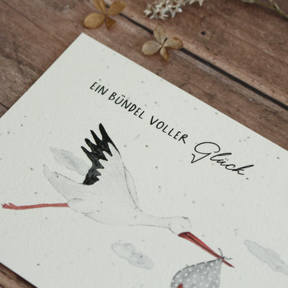 Heylittlegreen Postkarte "Ein Bündel voller Glück"