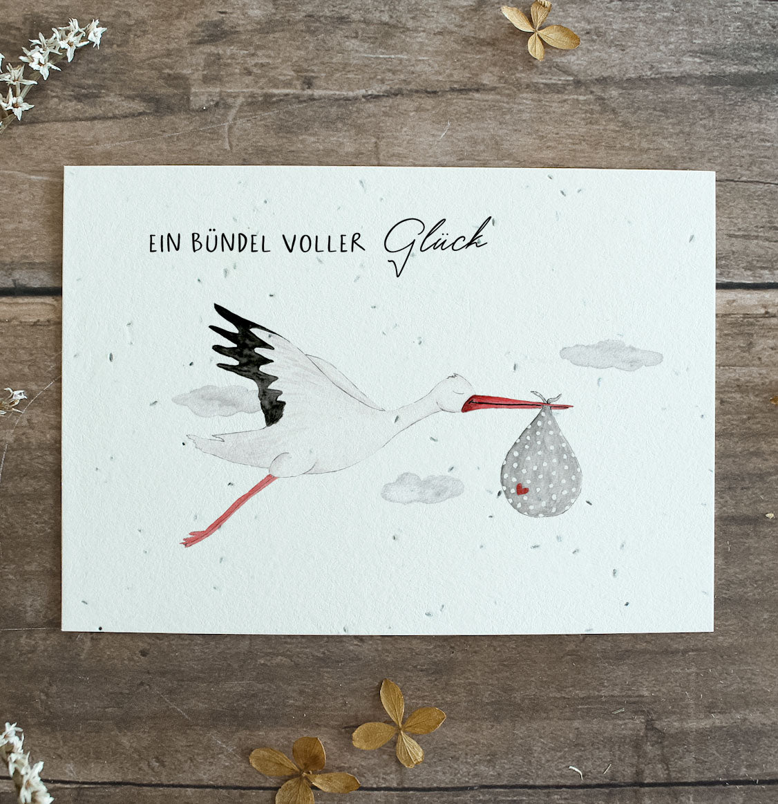 Heylittlegreen Postkarte "Ein Bündel voller Glück"