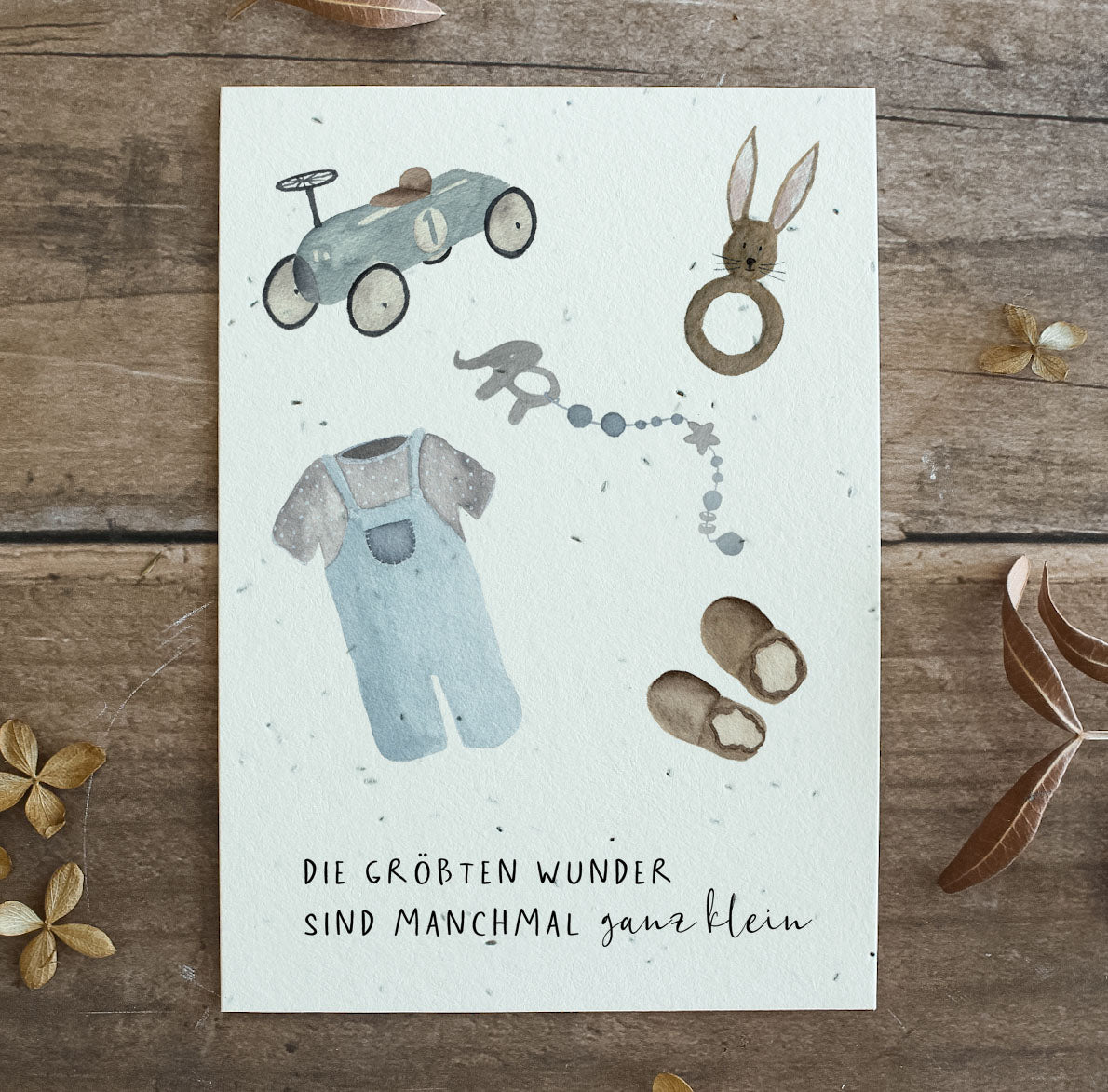Heylittlegreen Postkarte "Kleines Wunder- Junge"