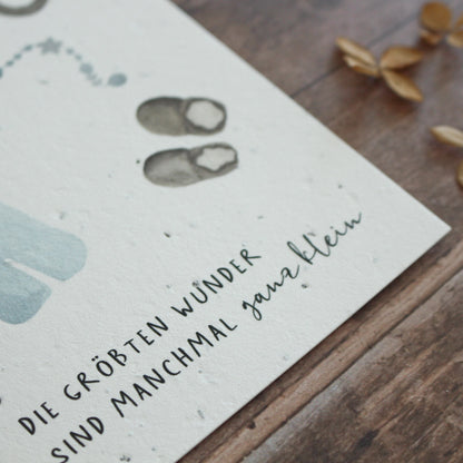 Heylittlegreen Postkarte "Kleines Wunder- Junge"