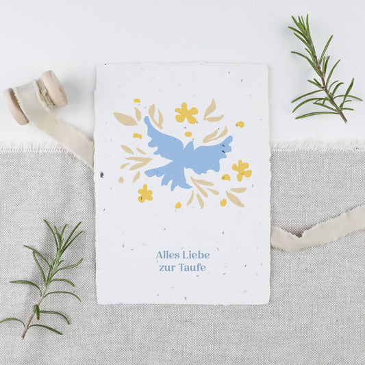 Heylittlegreen Postkarte "Alles Liebe zur Taufe"