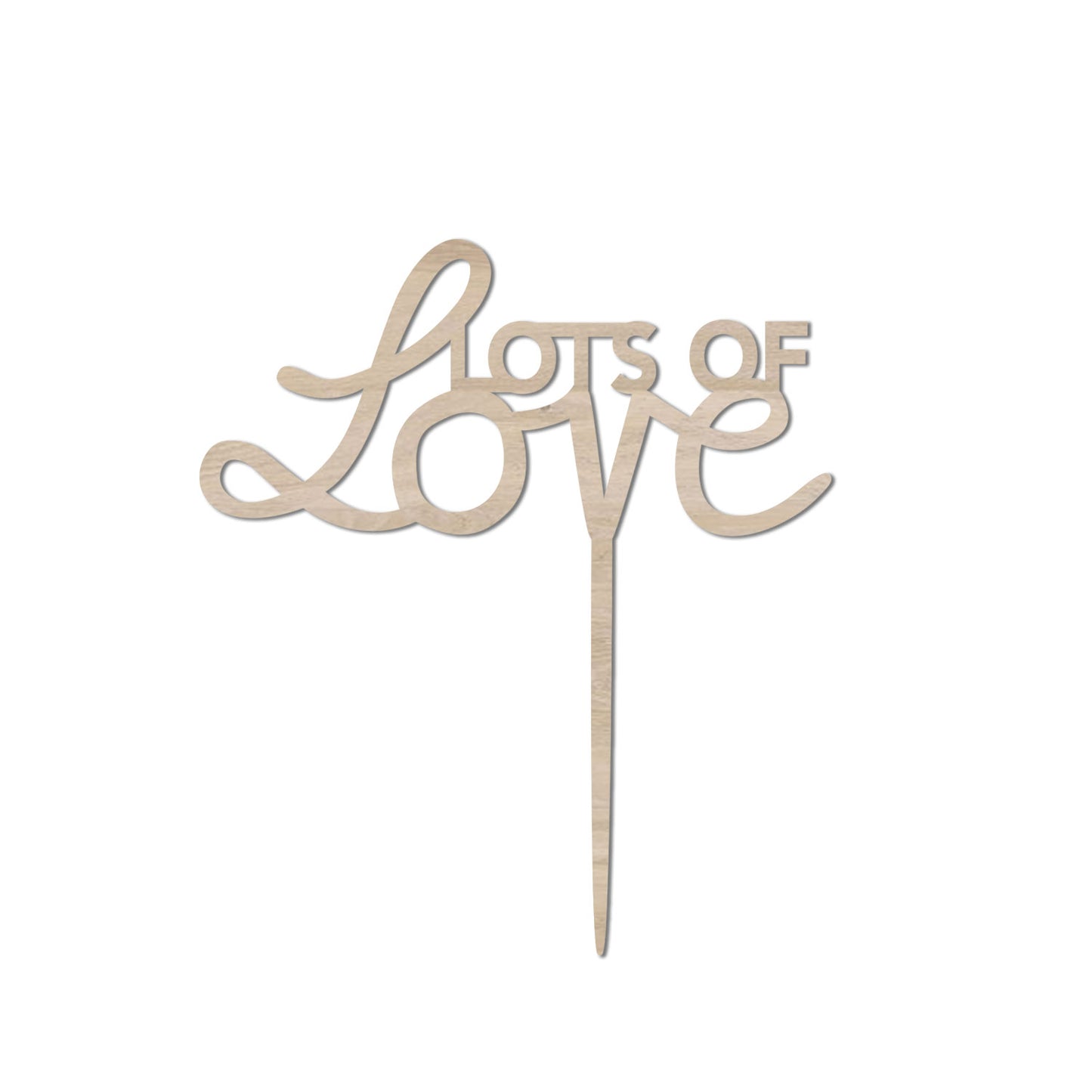 Eulenschnitt Caketopper "Lots of love"