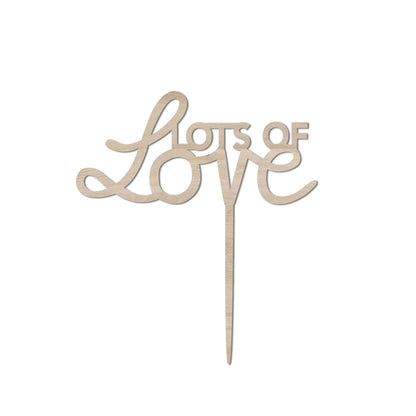 Eulenschnitt Caketopper "Lots of love"
