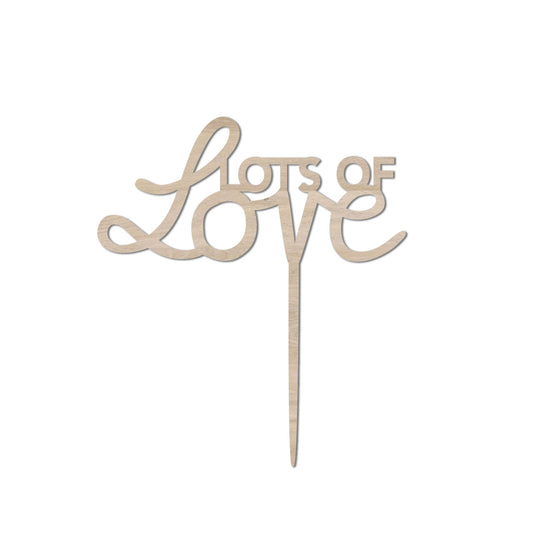 Eulenschnitt Caketopper "Lots of love"