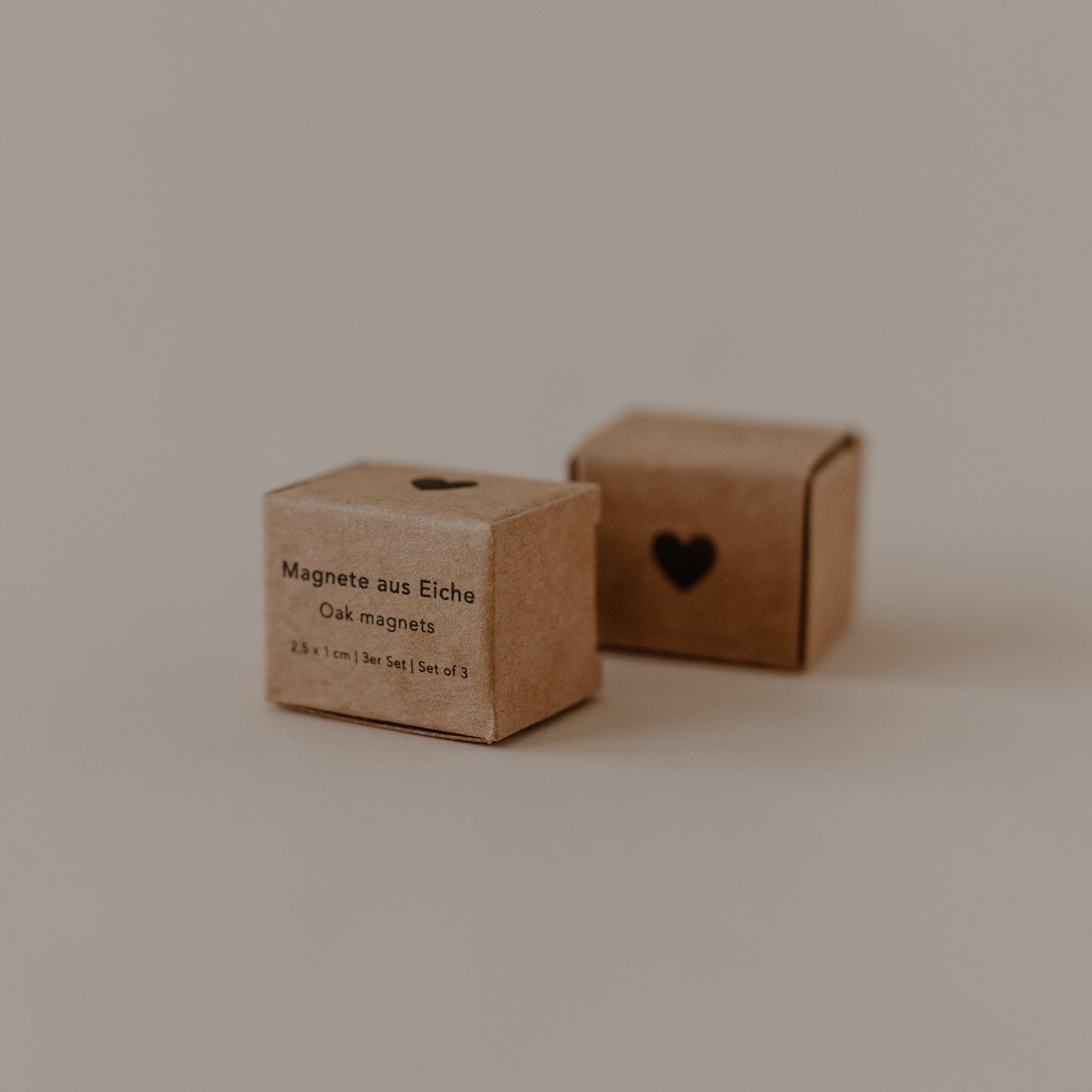 Eulenschnitt Holzmagnet "Hello Love" 3-er Set