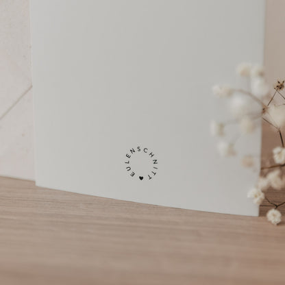 Eulenschnitt Klappkarte "Taube"