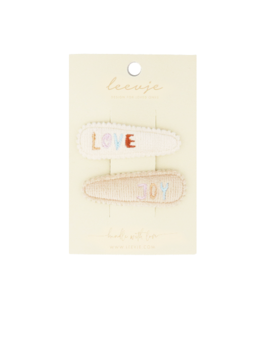 Leevje Haarspangen love & joy 2-er Set