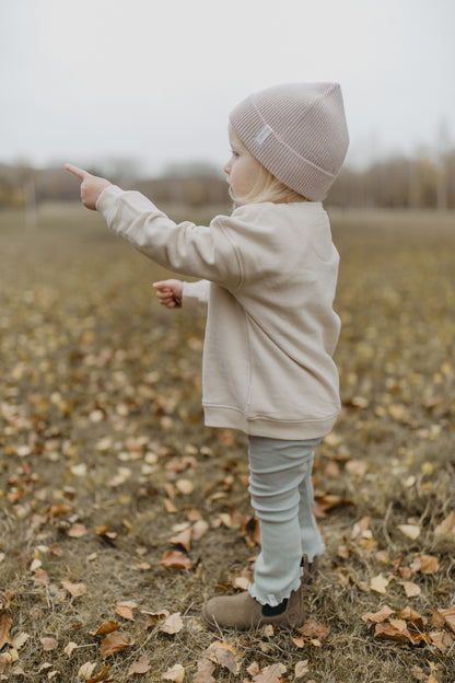 Leevje Schlag Leggings mit Schleife