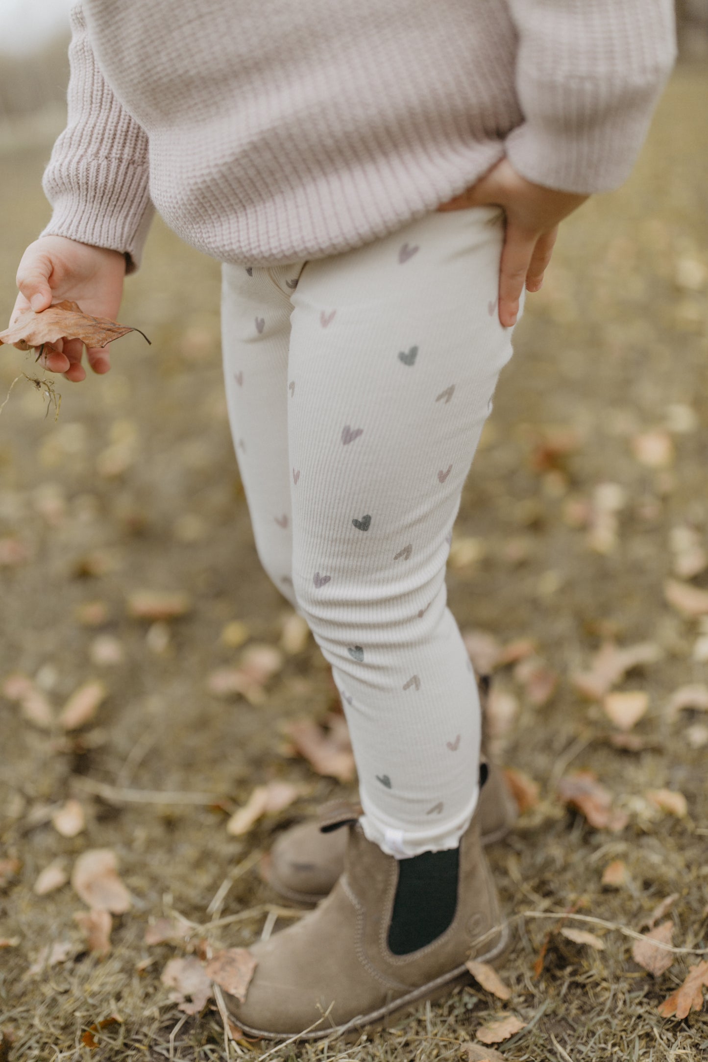 Leggings Herzprint mit Schleife