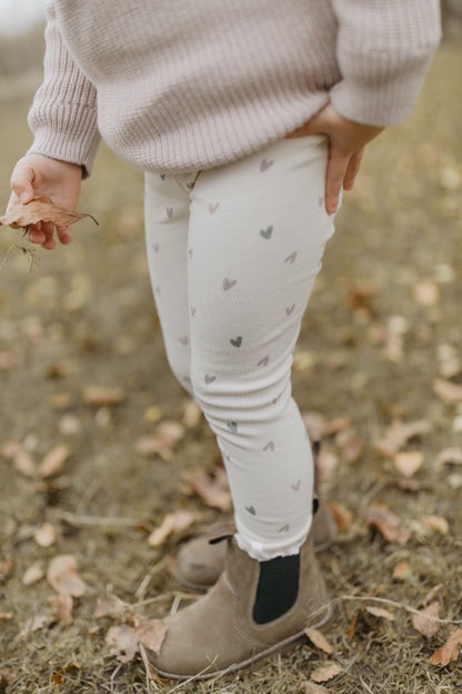 Leggings Herzprint mit Schleife