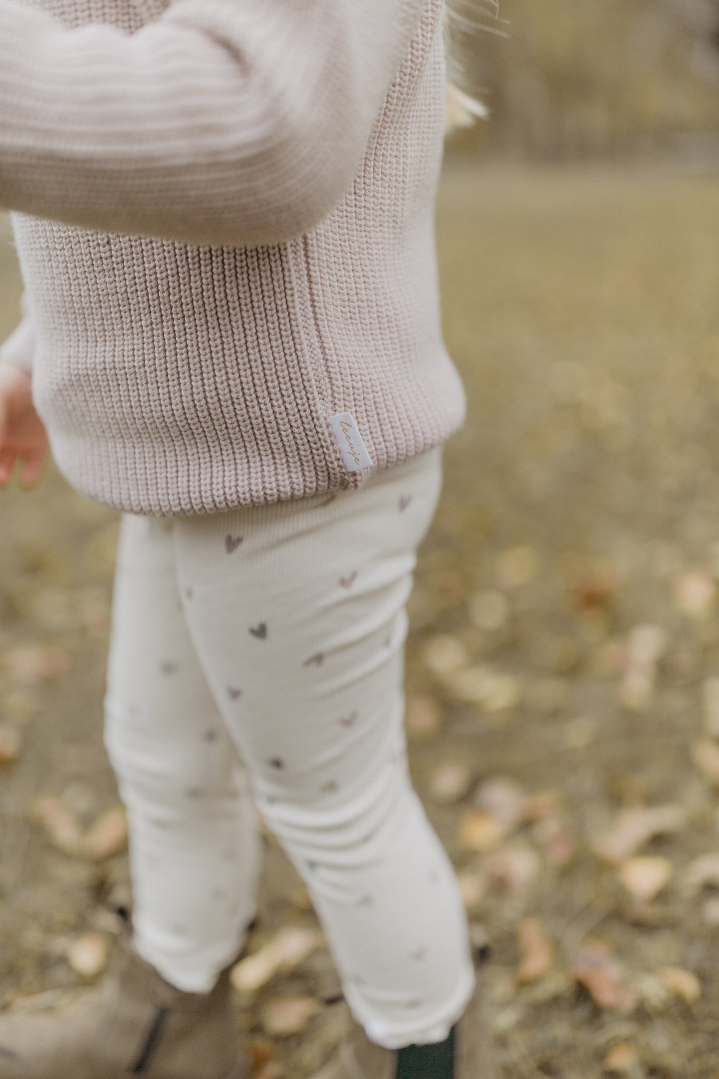 Leggings Herzprint mit Schleife