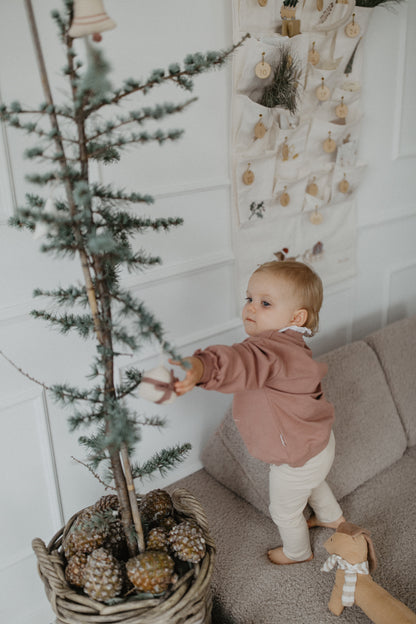 Leevje Sweatshirt Dackel - christmas hat & bow